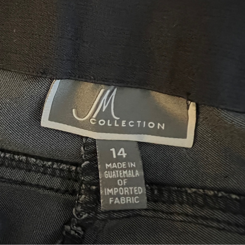 JM Collection Charcoal Gray Straight Leg Pants - Picture 8 of 9